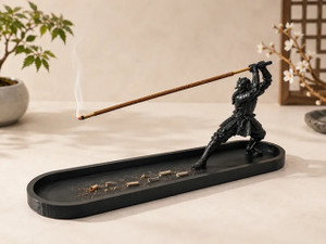 MOLDIFY Samurai Agarbatti Stand with Ash Catcher - Image 3