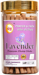 SHRESHTHA PREMIUM LAVENDER DRY DHOOP STICK 100GMS JAR LAVENDER