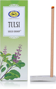 सायकल Holy Basil Bambooless Dhoop Stick, 6 Inch, 50 Sticks Pack अगरबत्ती