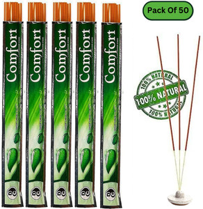 Gaumayam Comfort Mosquito Repellent 50 Herbal Incense Sticks Mosquito killer Machhar Agarbatti for indoor, Mosquito net bat incense sticks, Citronella, Lemongrass