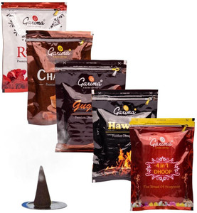 गरिमा Zipper Dhoop Pouches Combo, (Pack of 5) अगरबत्ती