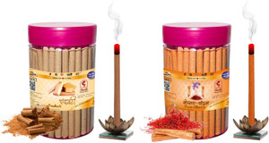 Shankh Panchvati & Kesar Chandan Dhoop Incense Stick Pack of 200 gm (100+100) Fragrance Panchvati, Kesar Chandan