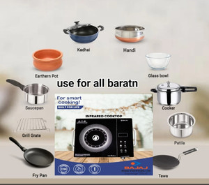 BAJAJ 2200 W Radiant Cooktop, Jog Dial, Touch Panel - Image 6