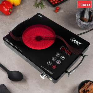 WeGREET 2400 W Induction Cooktop Touch Panel, Push Button, Jog Dial