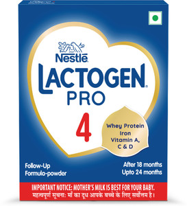 Nestle Lactogen Pro 4 Powder, Follow-Up Formula With Iron, After 18 Months Up To 24 Months