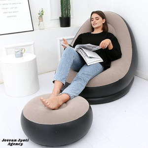 Jeevan Jyoti Agency INFLATABLE LOUNGE CHAIR Leatherette 2 Seater Inflatable Sofa
