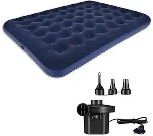 Spotview 56 Holes King Size Air Bed With Air Pump | Quick Inflatable PVC 2 Seater Inflatable Sofa