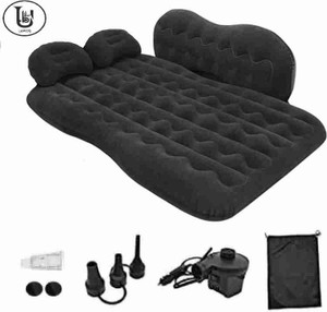 UBRON Car Inflatable Sofa With 2 pillow and Air pump Use For Travelling Leatherette 2 Seater Inflatable Sofa