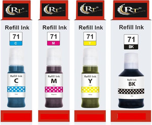 RT 71G1020,G2020,G2060,G2730,G3021,G3730,G4770 Black + Tri Color Combo Pack Ink Bottle