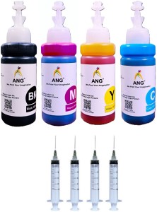 Ang Refill Ink For Use In Canon PIXMA MG2570S Black + Tri Color Combo Pack Ink Cartridge