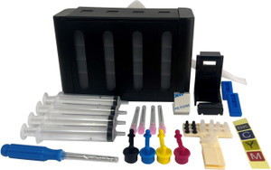 uv infotech CISS Tank Kit compatible PG-810 CL-811 Ink Cartridges for IP2770 MP 237 257 287 Black + Tri Color Combo Pack Ink Toner