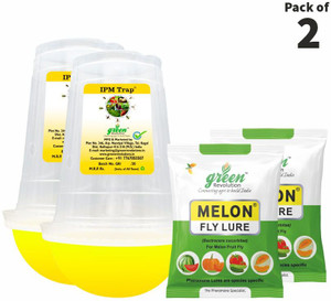 Green Revolution Melon Fruit Fly Lure (Bactrocera cucurbitae) with IPM Trap Eco Trap for all Vegetable Crops