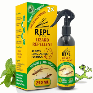 ELEM Repl Lizard Repellent Spray for Home 250ml | 100% Organic & Effective.