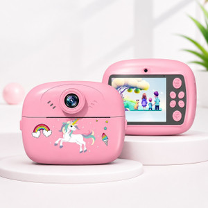Snapbiz 10939 Mini kids instant print camera with built -in printer (PINK} Instant Camera Instant Camera