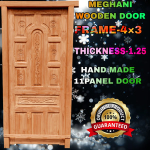 Maawooden MEGHANI 11 PANEL WOODEN DOOR, (4×3) FRAME, (1.25) PALLA, IT'S HAND MADE DOOR. I Interior Door