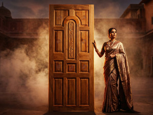 La Furniture door for home CNC Best Computer Design doors 11 Pannel Sal Wooden Door Palla Interior Door