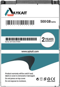 Aykait AKTL500AC 500 GB Laptop, Desktop Internal Hard Disk Drive (HDD) (500GB Internal Laptop Hard Drive 5400 RPM 128 Cache (AKTL500AC) 2 Years Warranty)