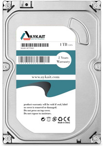 Aykait AKT1TBAD 1000 GB All in One PC's, Desktop, Servers, Surveillance Systems Tial SATA Internal Hard Disk Drive (HDD) (1TB 3.5 Inch Hard Drive SATA 6 Gb/S 64MB Cache PC Surveillance 2 Years Warranty)