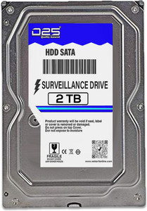 D25 Video 2TB Surveillance Hard Disk for All CCTV Camera DVR 2 TB Surveillance Systems Silver SATA Internal Hard Disk Drive (HDD) (2TB Hard Disk for CCTV DVR | 2TB Internal Hard Disk | 2 Years Warranty)