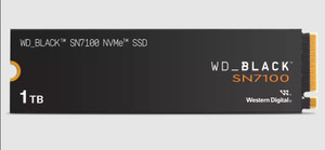WD Black SN7100 NVMe 1 TB Desktop Black PCIe NVMe Internal Solid