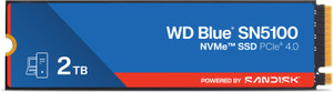 SanDisk WD SN5100 2 TB Desktop, Laptop Blue PCIe NVMe Internal Solid State Drive (SSD) (WDS200T5B0E-00CPE0)