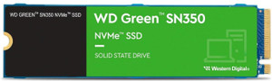 WD SN350 NVMe SSD 250 GB Laptop, Desktop, All in One PC's Green PCIe NVMe Internal Solid State Drive (SSD) (WDS250G2G0C)