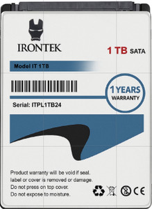 IRONTEK 1TB/5400RPM 1 TB Laptop, Desktop, All in One PC's Grey SATA Internal Hard Disk Drive (HDD) (NEWIT1TB)
