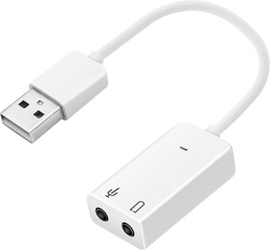 MESHIV USB External Sound Card 7.1 CH Stereo 3.5mm Jack for Headphone and Microphone USB Internal Sound Card