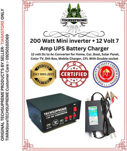 TechSupreme 500 VA Solar Compatible Square Wave Inverter