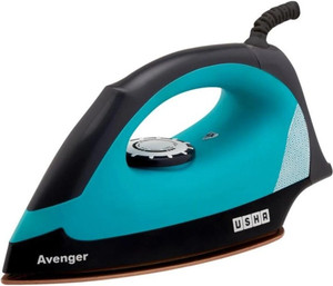 USHA Avenger Heavy Weight Dry Iron, Non-Stick Soleplate 1100 W Dry Iron