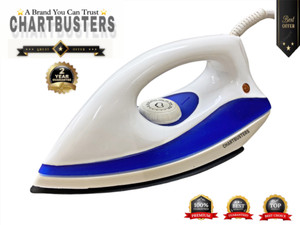 Chartbusters by CHARTBUSTERS ROYAL CROWN DOUBLE COATED NON-STICK 1000-Watt DRY IRON [2-YEAR WARRANTY] 1000 W Dry Iron