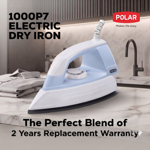 Polar by Polar Shock-proof body, Non-stick coating, 360° swivel cord & thermal fuse protection/ 1000 W Dry Iron