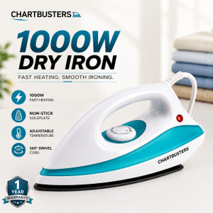 Chartbusters SWEETY BLUE DRY IRONS FAST HEATING SMOOTH IRONING 220 W Dry Iron