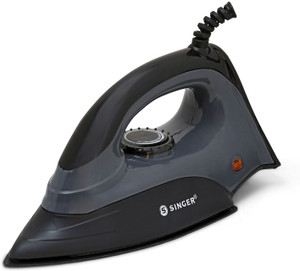SINGER Auro Dry Iron | Bigger Sole Plate for Faster Ironing 1000 W Dry Iron