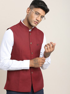 TURTLE Solid Men Waistcoat