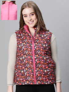 OXOLLOXO Sleeveless Printed Women Jacket