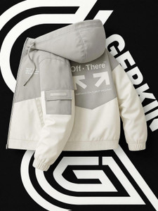 Azy Fabrics Full Sleeve Colorblock Men Jacket