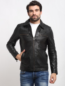 Teakwood Leathers Full Sleeve Solid Men Jacket