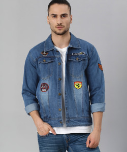 VOXATI Full Sleeve Solid Men Denim Jacket