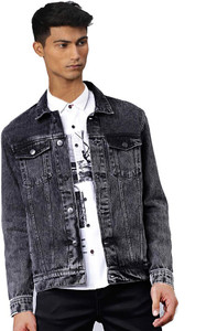 FARHAD INVINCIBLE Full Sleeve Solid Men Denim Jacket