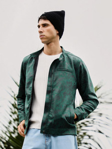 CAMPUS SUTRA Full Sleeve Embossed Men Jacket