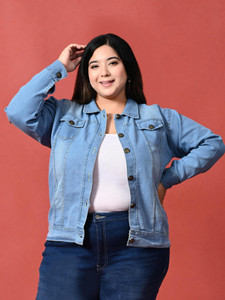 FUNDAY FASHION Full Sleeve Solid Women Denim Jacket
