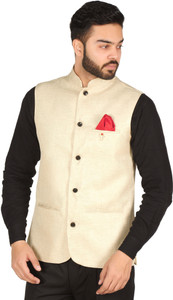 OORA Solid Men Waistcoat
