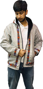 ARUNA KULLU HANDLOOM Full Sleeve Self Design Men Jacket