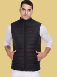 Rare Times Sleeveless Solid Men Jacket