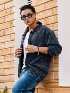 Urbano Men Blue Full Sleeve Denim Jacket - Image 6