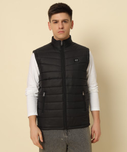 DRESSBASE Sleeveless Solid Men Jacket