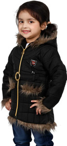 ARK Full Sleeve Solid Baby Girls Jacket