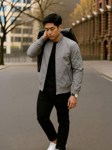 ME MONTERA INDIA ELEVATE YOUR STYLE Full Sleeve Solid Men Jacket