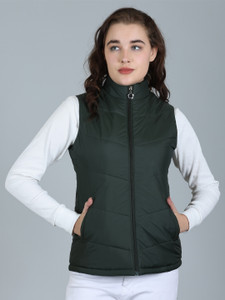 Rare Times Sleeveless Solid Women Jacket
